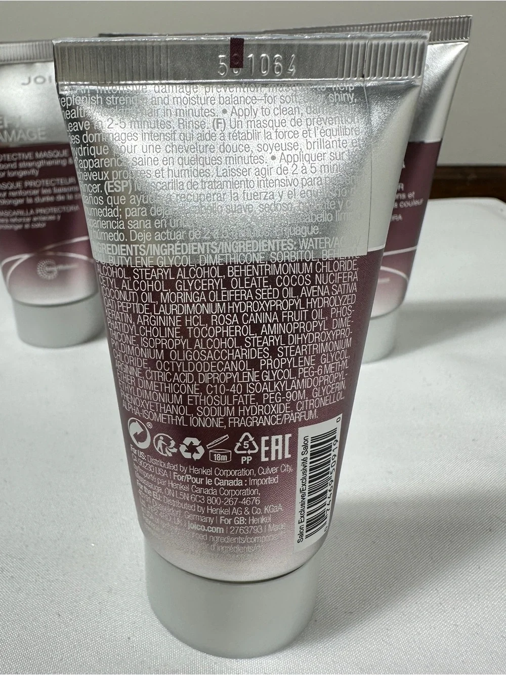 Lot of 4 Joico Defy Damage Protective Masque 1.7oz Travel Size Hair Treatment